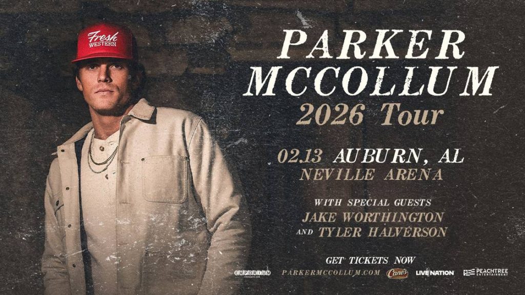 Country music superstar Parker McCollum coming to Neville Arena – Auburn Tigers
